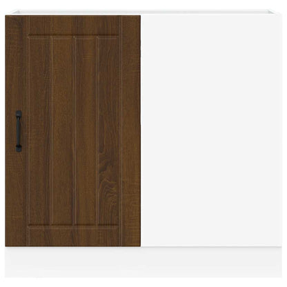 vidaXL Kitchen Base Cabinet Lucca Brown Oak Engineered Wood