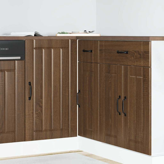 vidaXL Kitchen Base Cabinet Lucca Brown Oak Engineered Wood
