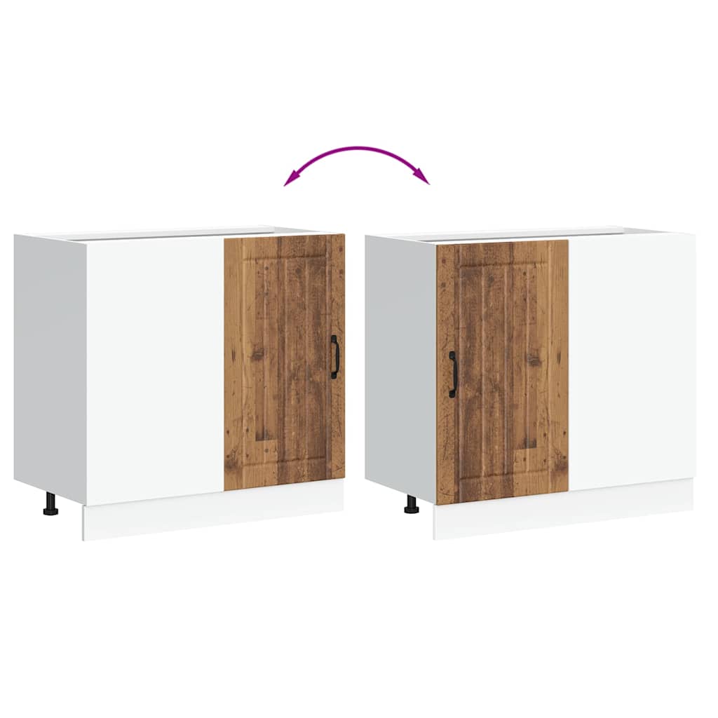 vidaXL Kitchen Base Cabinet Lucca Old Wood Engineered Wood
