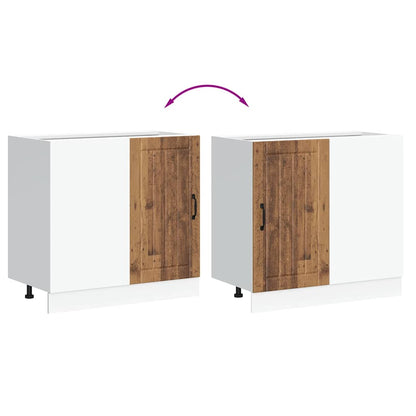 vidaXL Kitchen Base Cabinet Lucca Old Wood Engineered Wood