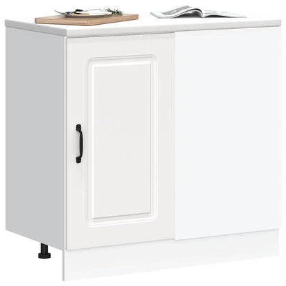 vidaXL Kitchen Base Cabinet Kalmar White Engineered Wood