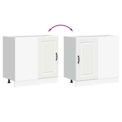 vidaXL Kitchen Base Cabinet Kalmar White Engineered Wood