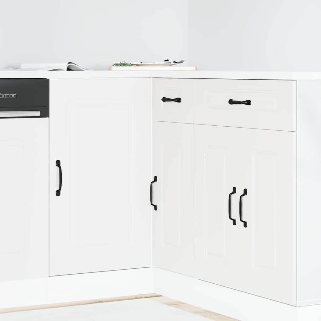 vidaXL Kitchen Base Cabinet "Kalmar" White Engineered Wood
