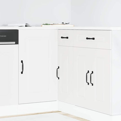 vidaXL Kitchen Base Cabinet "Kalmar" White Engineered Wood