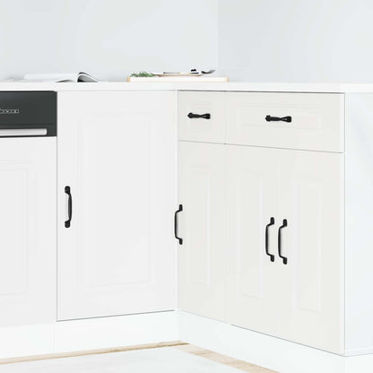 vidaXL Kitchen Base Cabinet "Kalmar" White Engineered Wood