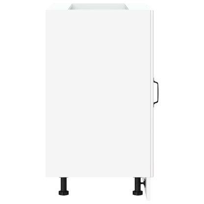 vidaXL Kitchen Base Cabinet "Kalmar" White Engineered Wood