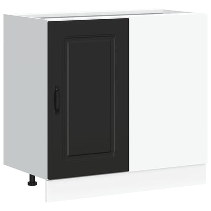 vidaXL Kitchen Base Cabinet "Kalmar" Black Engineered Wood