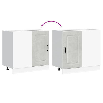 vidaXL Kitchen Base Cabinet Kalmar Concrete Grey Engineered Wood