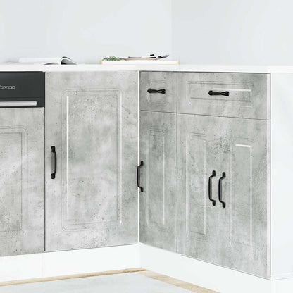 vidaXL Kitchen Base Cabinet Kalmar Concrete Grey Engineered Wood