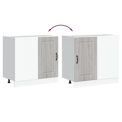 vidaXL Kitchen Base Cabinet Kalmar Grey Sonoma Engineered Wood