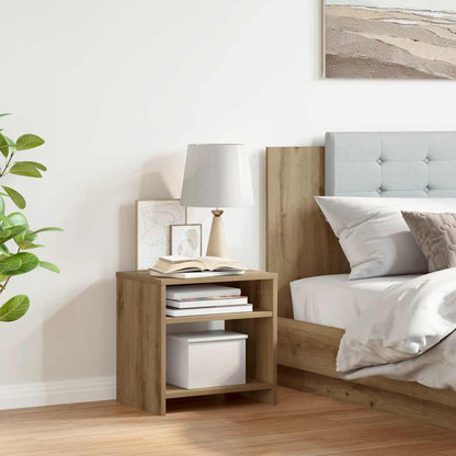 vidaXL Bedside Cabinet Aritisian Oak 40x30x40 cm Engineered Wood
