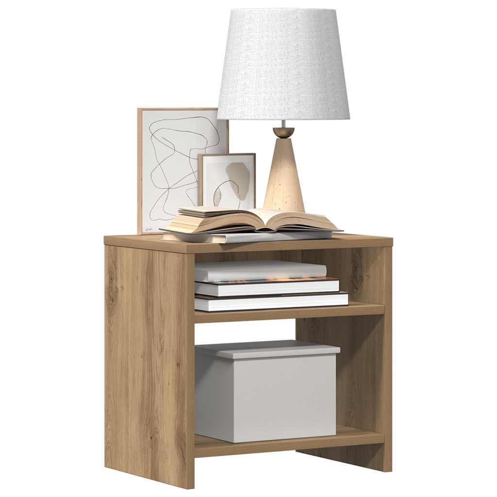 vidaXL Bedside Cabinet Aritisian Oak 40x30x40 cm Engineered Wood