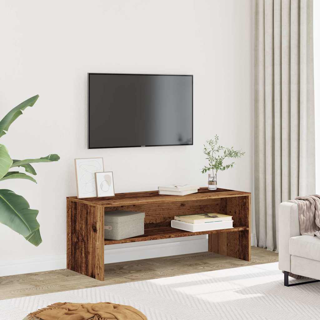 vidaXL TV Cabinet Old Wood 100x40x40 cm Engineered Wood