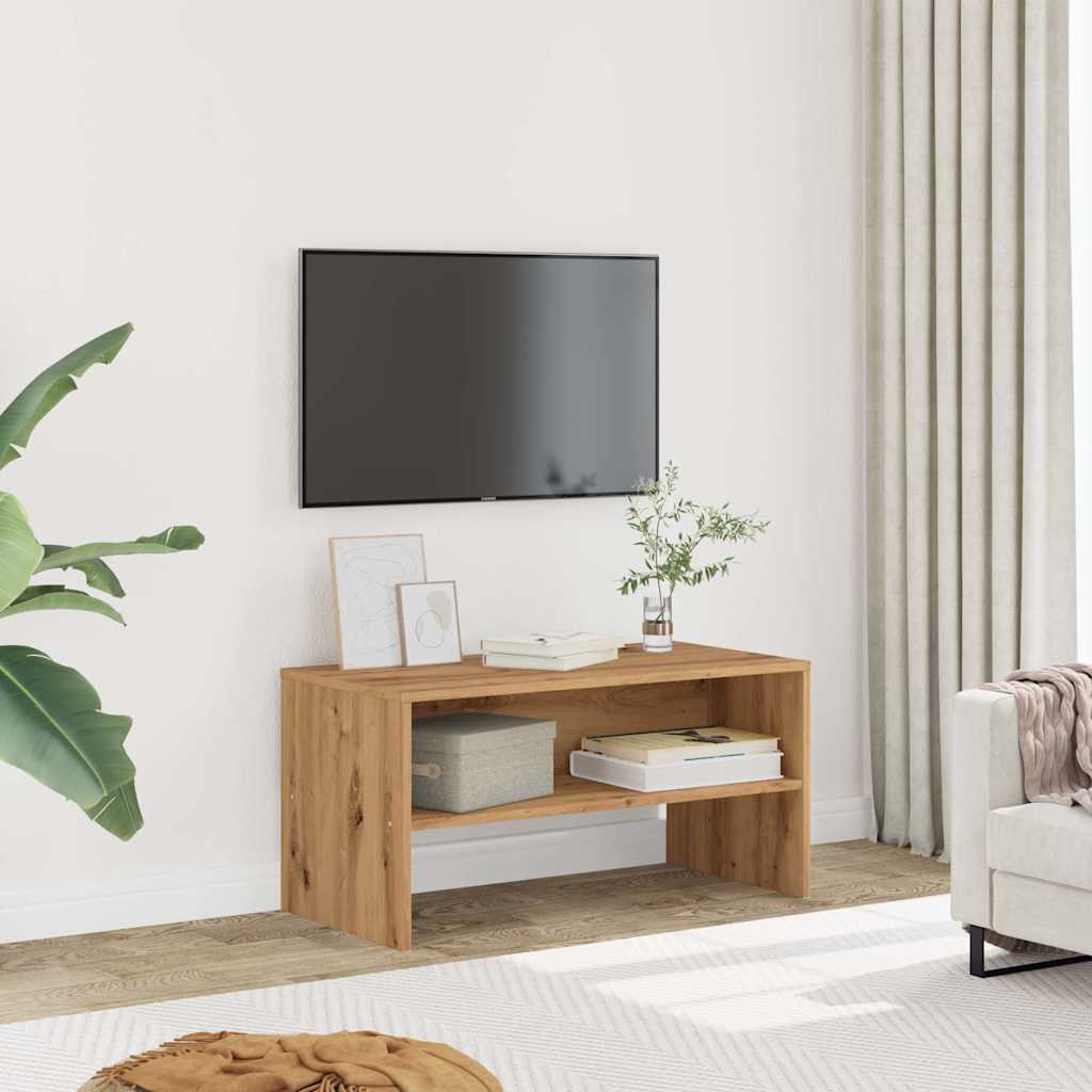 vidaXL TV Cabinet Artisan Oak 80x40x40 cm Engineered Wood