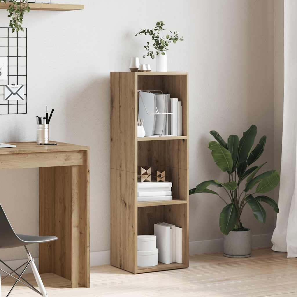 vidaXL Book Cabinet Artisan Oak 36x30x114 cm Engineered Wood