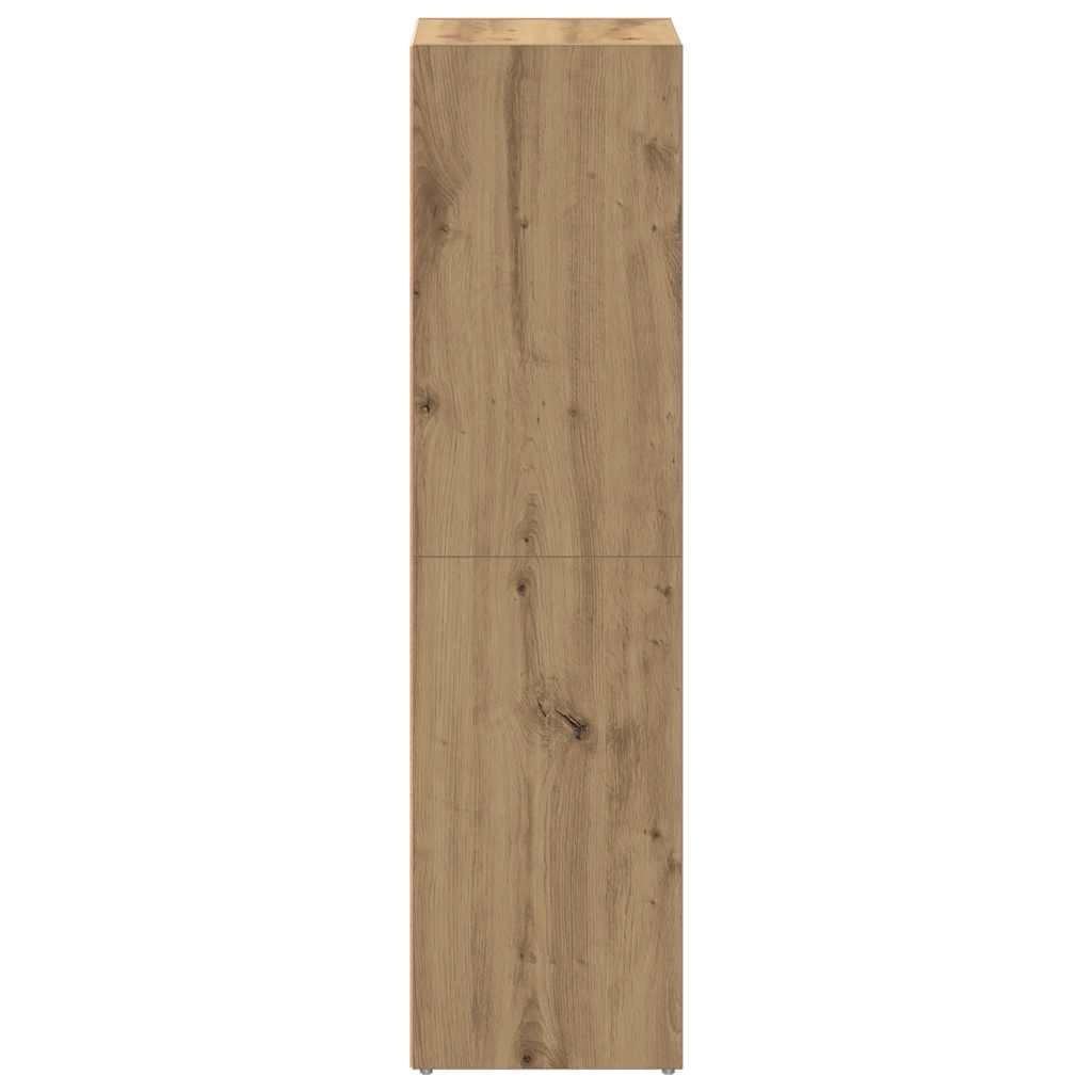 vidaXL Book Cabinet Artisan Oak 36x30x114 cm Engineered Wood