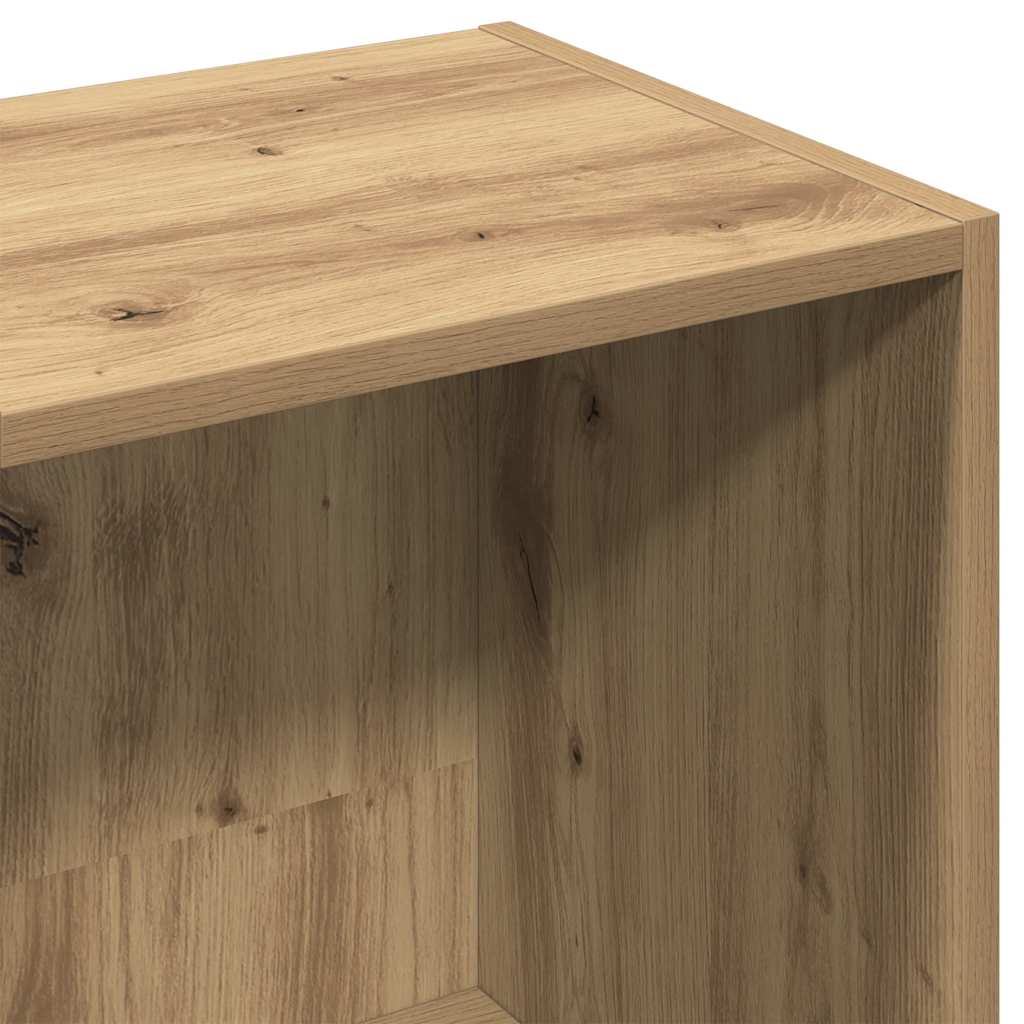 vidaXL Book Cabinet Artisan Oak 36x30x114 cm Engineered Wood