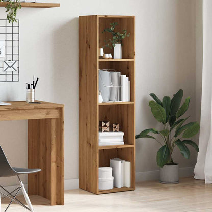 vidaXL Book Cabinet Artisan Oak 36x30x143 cm Engineered Wood