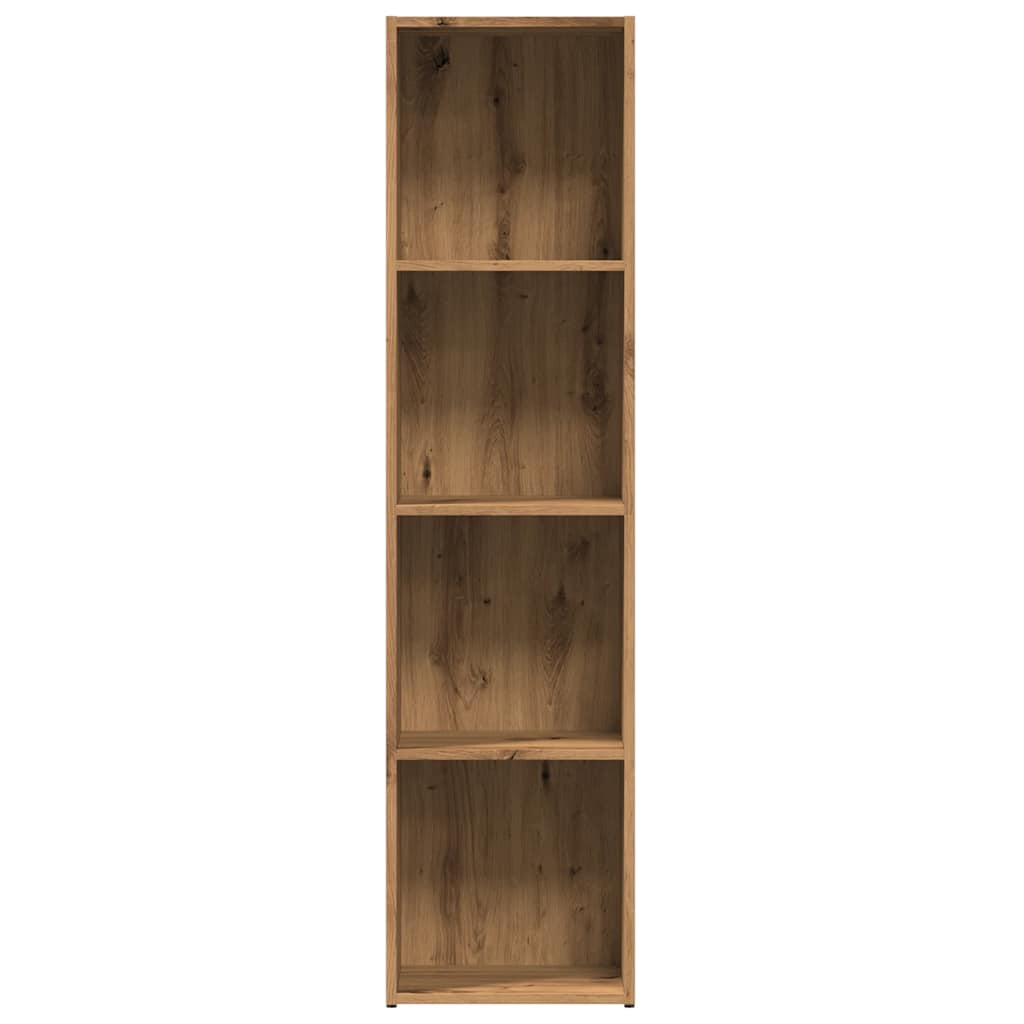 vidaXL Book Cabinet Artisan Oak 36x30x143 cm Engineered Wood