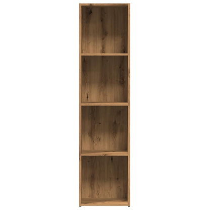 vidaXL Book Cabinet Artisan Oak 36x30x143 cm Engineered Wood