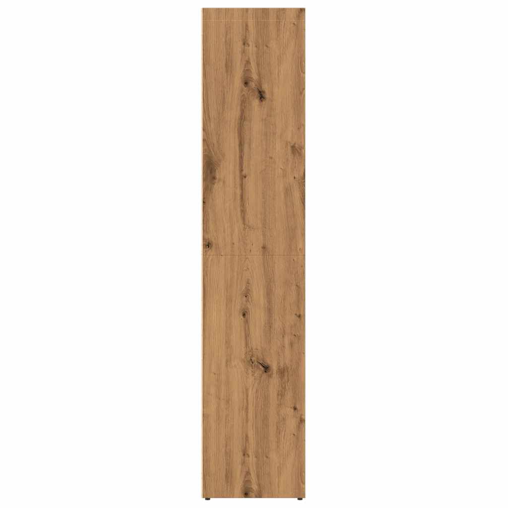vidaXL Book Cabinet Artisan Oak 36x30x143 cm Engineered Wood