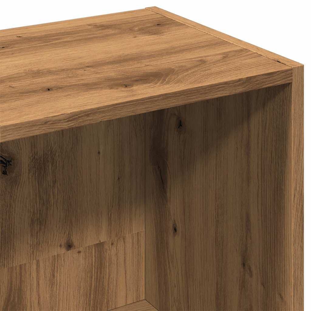 vidaXL Book Cabinet Artisan Oak 36x30x143 cm Engineered Wood