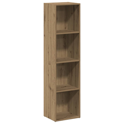 vidaXL Book Cabinet Artisan Oak 36x30x143 cm Engineered Wood