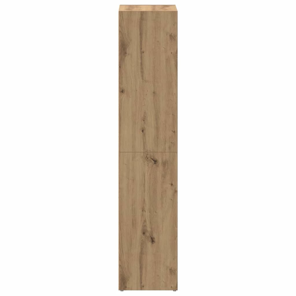 vidaXL Book Cabinet Artisan Oak 66x30x130 cm Engineered Wood