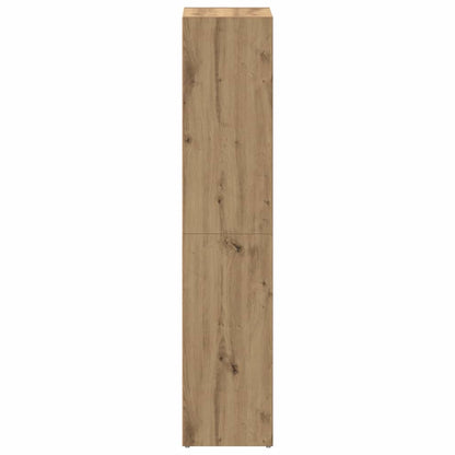 vidaXL Book Cabinet Artisan Oak 66x30x130 cm Engineered Wood