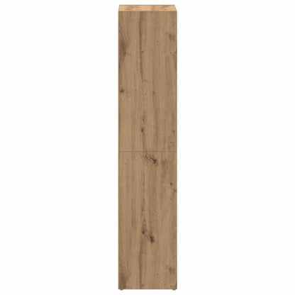 vidaXL Book Cabinet Artisan Oak 66x30x130 cm Engineered Wood