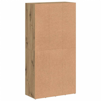vidaXL Book Cabinet Artisan Oak 66x30x130 cm Engineered Wood