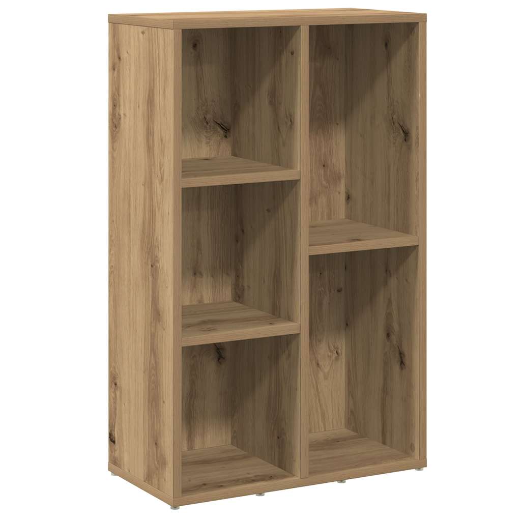 vidaXL Book Cabinet Artisan Oak 50x25x80 cm Engineered Wood