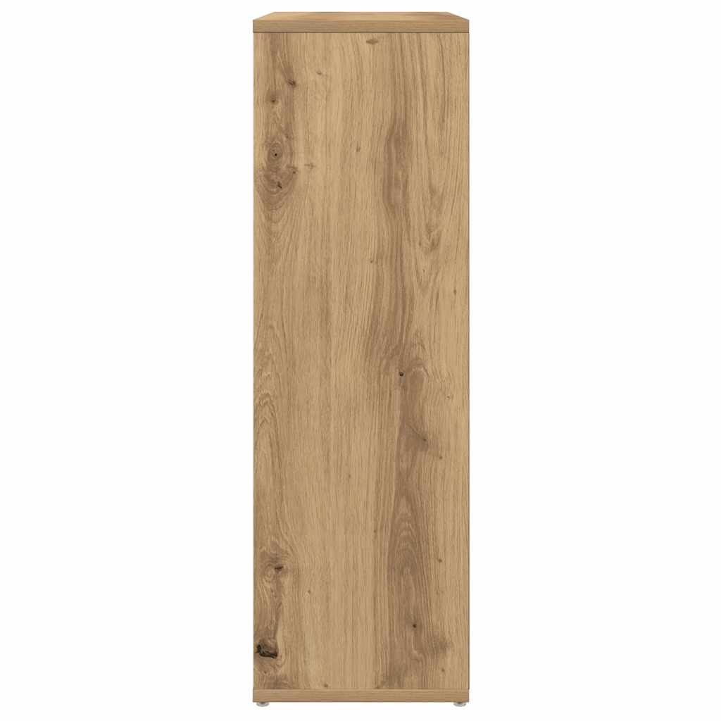 vidaXL Book Cabinet Artisan Oak 50x25x80 cm Engineered Wood