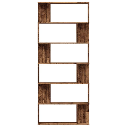 vidaXL Book Cabinet Old Wood 80x24x192 cm Engineered Wood