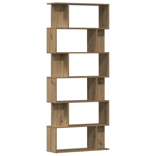 vidaXL Book Cabinet Artisan Oak 80x24x192 cm Engineered Wood