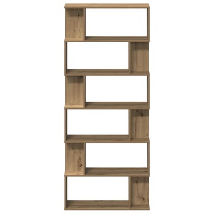 vidaXL Book Cabinet Artisan Oak 80x24x192 cm Engineered Wood