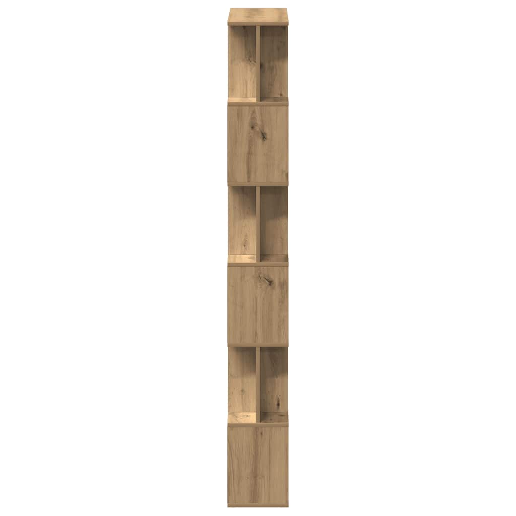 vidaXL Book Cabinet Artisan Oak 80x24x192 cm Engineered Wood