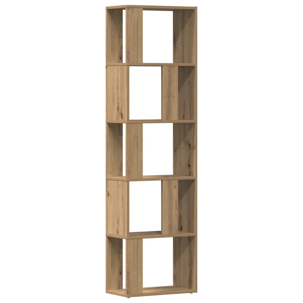 vidaXL Book Cabinet Artisan Oak 45x24x159 cm Engineered Wood