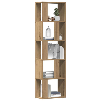 vidaXL Book Cabinet Artisan Oak 45x24x159 cm Engineered Wood