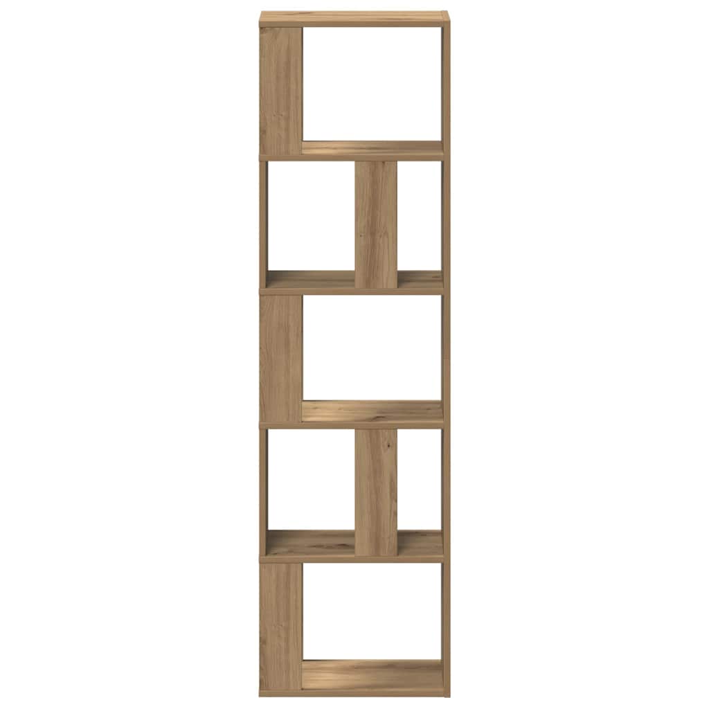 vidaXL Book Cabinet Artisan Oak 45x24x159 cm Engineered Wood