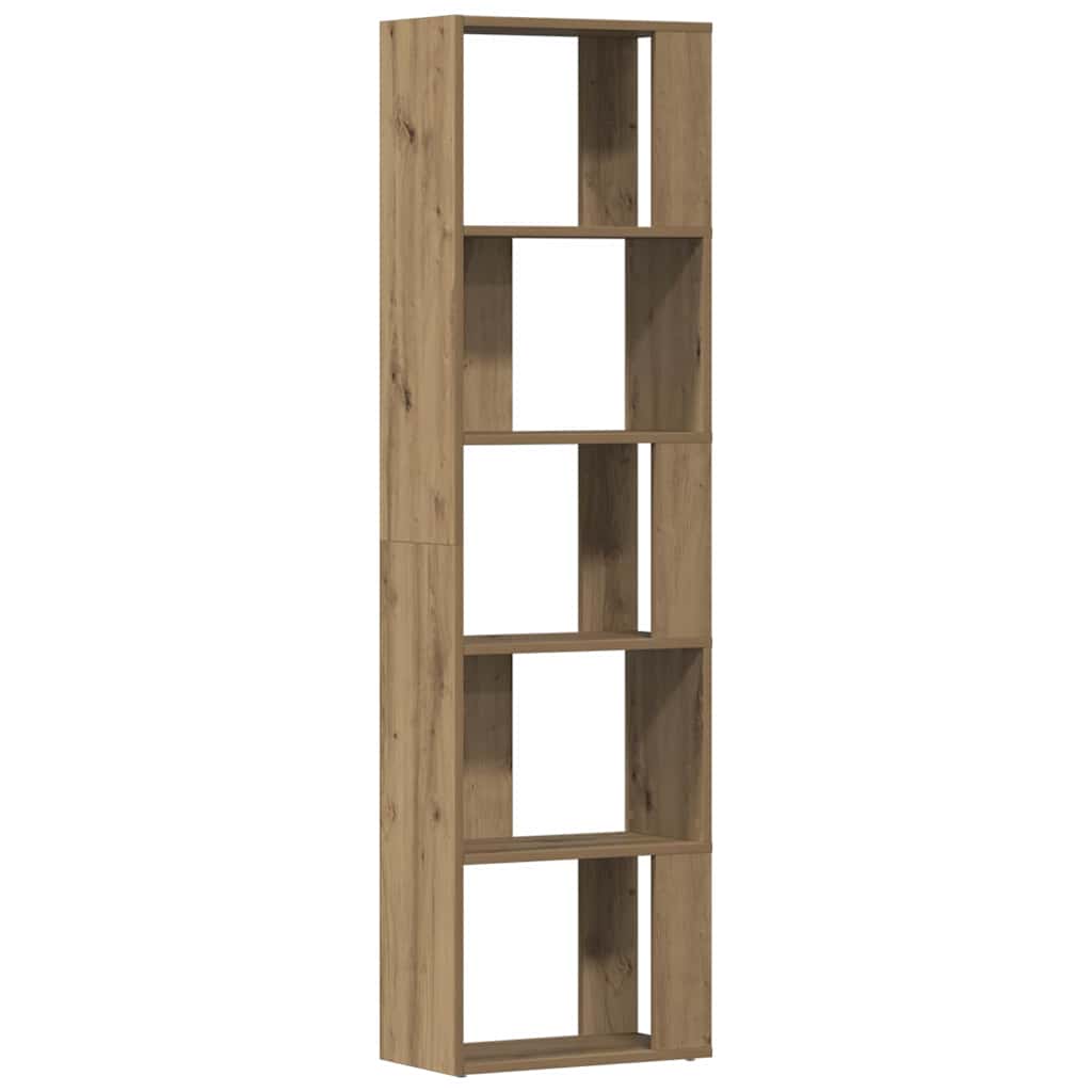 vidaXL Book Cabinet Artisan Oak 45x24x159 cm Engineered Wood