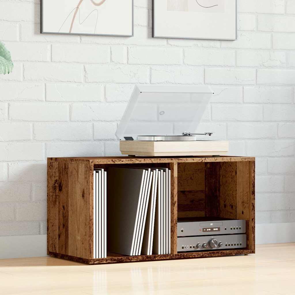 vidaXL LP Storage Box Old Wood 69.5x34x36 cm Engineered Wood