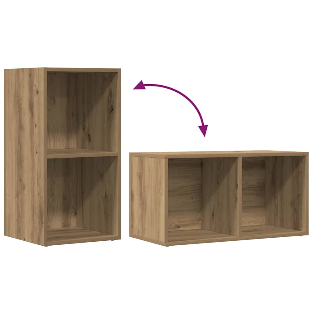 vidaXL LP Storage Box Artisan Oak 69.5x34x36 cm Engineered Wood