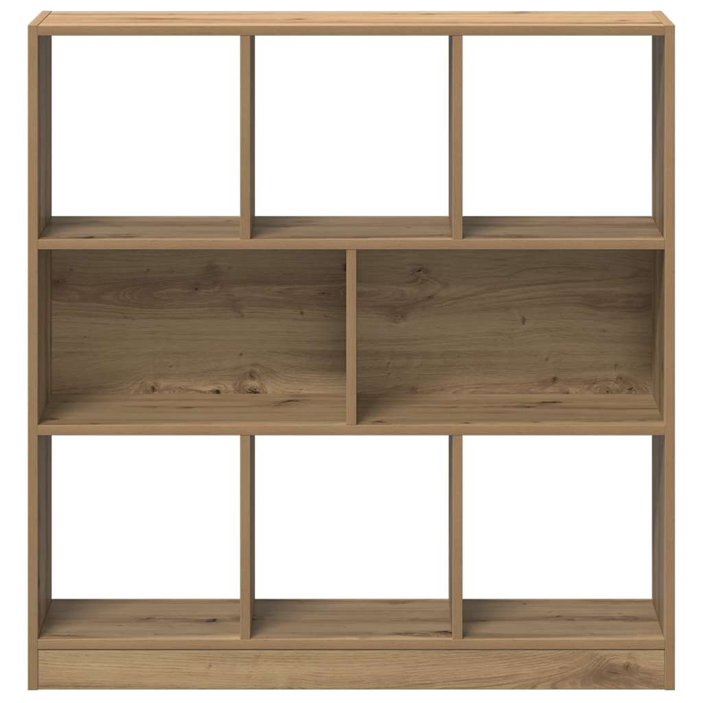 vidaXL Book Cabinet Artisan Oak 97.5x29.5x100 cm Engineered Wood