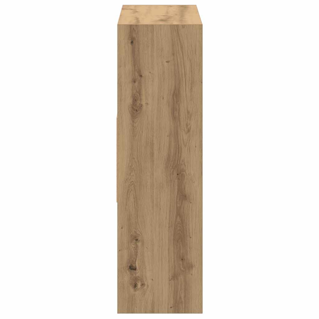 vidaXL Book Cabinet Artisan Oak 97.5x29.5x100 cm Engineered Wood
