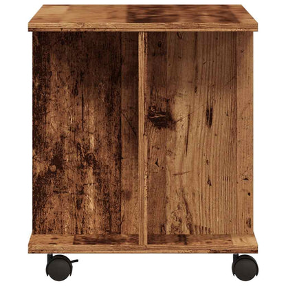 vidaXL TV Cabinet with Castors Old Wood 80x40x45 cm Engineered Wood