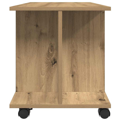 vidaXL TV Cabinet with Castors Artisan Oak 80x40x45 cm Engineered Wood