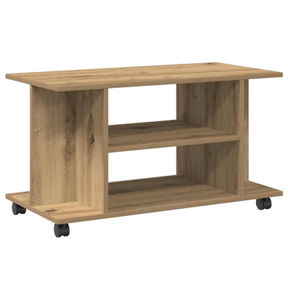 vidaXL TV Cabinet with Castors Artisan Oak 80x40x45 cm Engineered Wood
