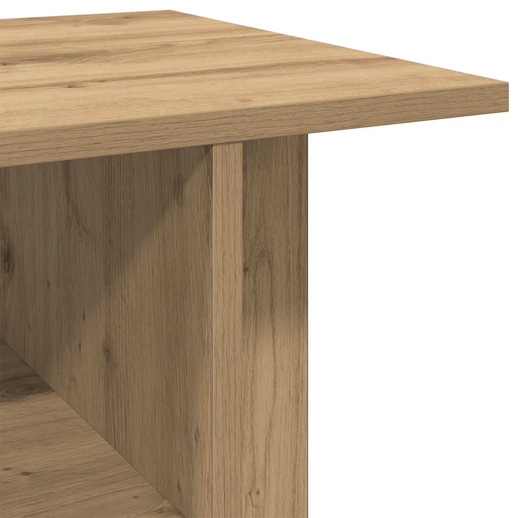 vidaXL TV Cabinet with Castors Artisan Oak 80x40x45 cm Engineered Wood
