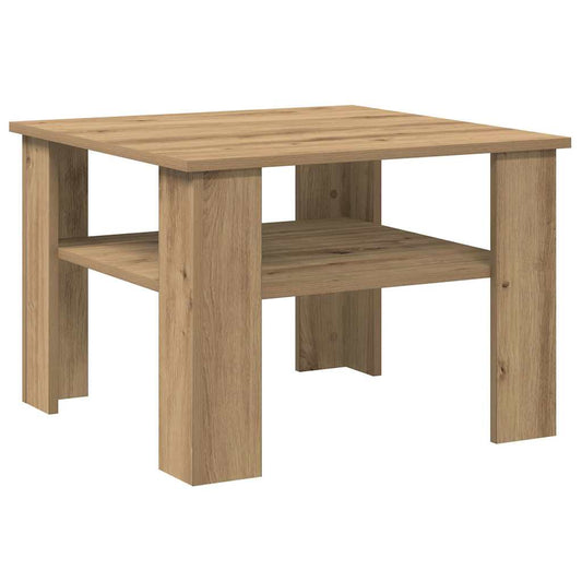 vidaXL Coffee Table | Artisan Oak | Engineered Wood | 60 x 60 x 42 cm
